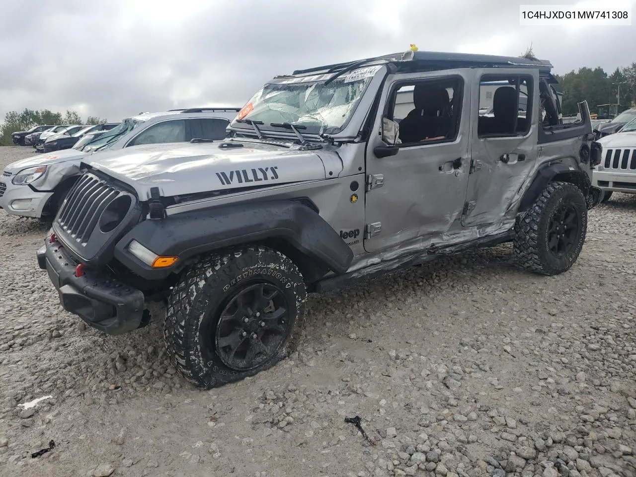 2021 Jeep Wrangler Unlimited Sport VIN: 1C4HJXDG1MW741308 Lot: 72064614