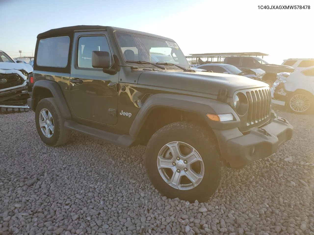 2021 Jeep Wrangler Sport VIN: 1C4GJXAGXMW578478 Lot: 72075384