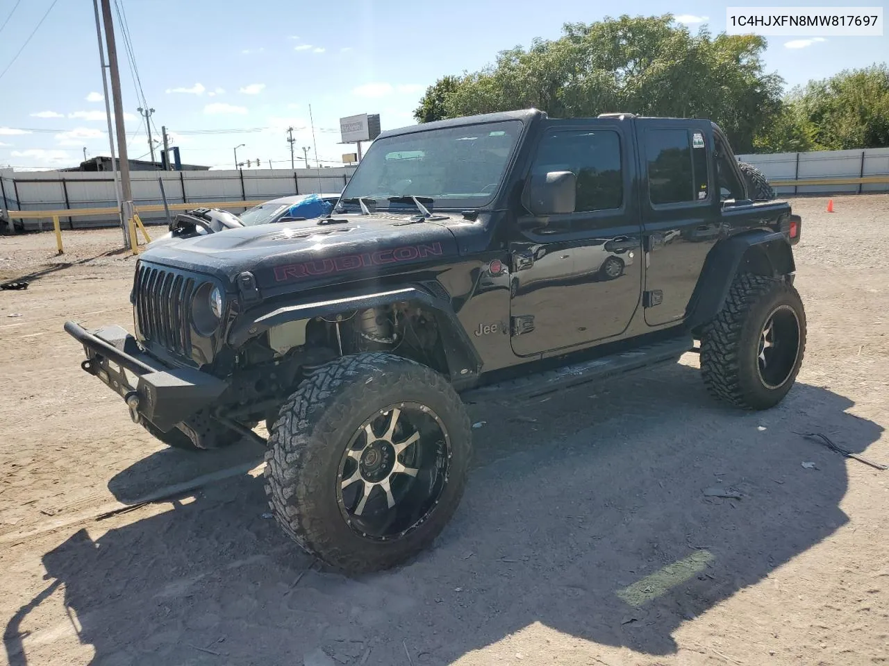 2021 Jeep Wrangler Unlimited Rubicon VIN: 1C4HJXFN8MW817697 Lot: 72166934