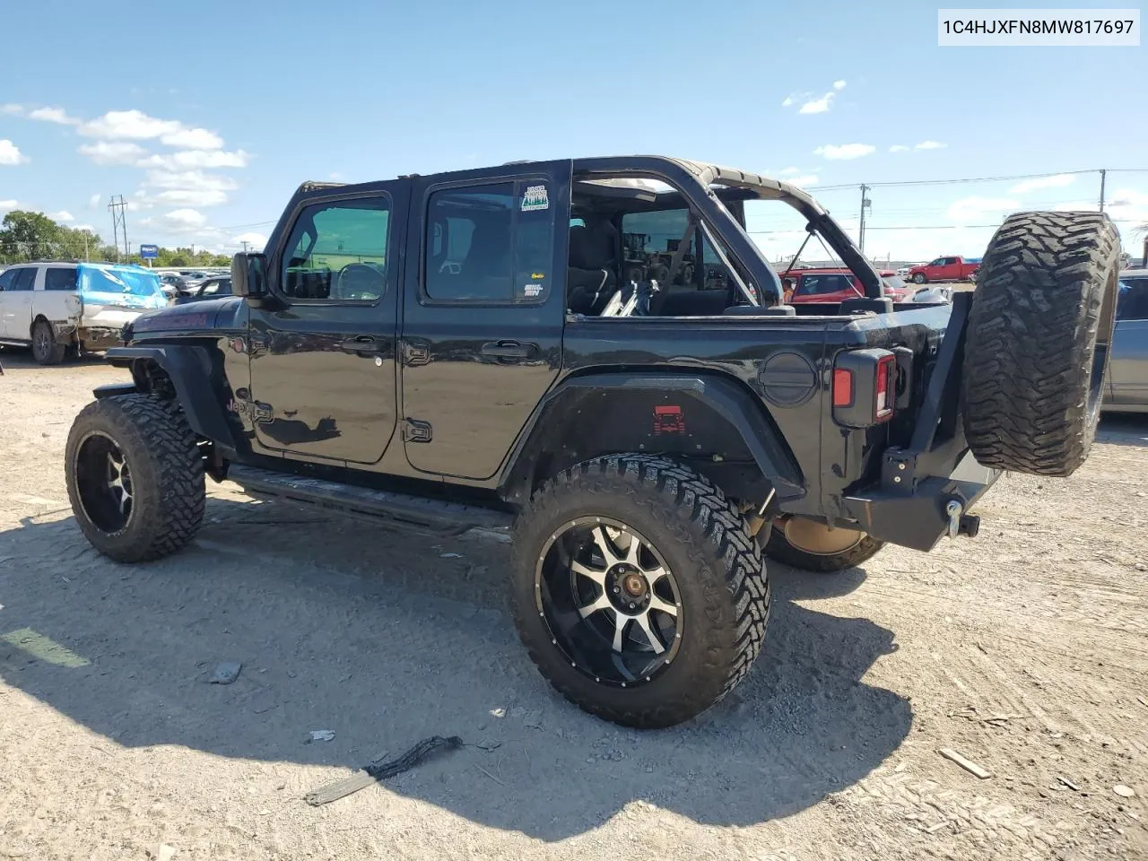 2021 Jeep Wrangler Unlimited Rubicon VIN: 1C4HJXFN8MW817697 Lot: 72166934