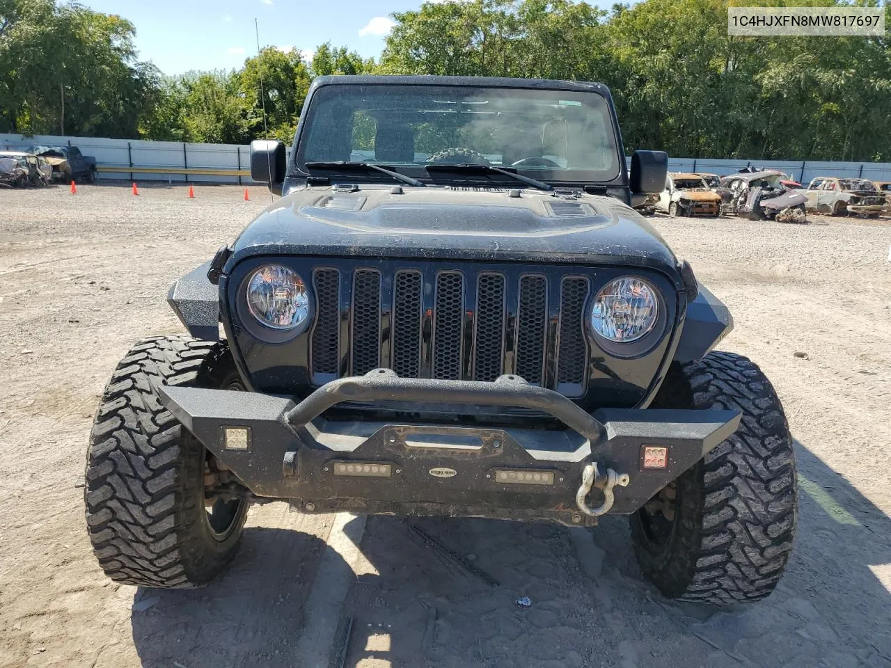 2021 Jeep Wrangler Unlimited Rubicon VIN: 1C4HJXFN8MW817697 Lot: 72166934