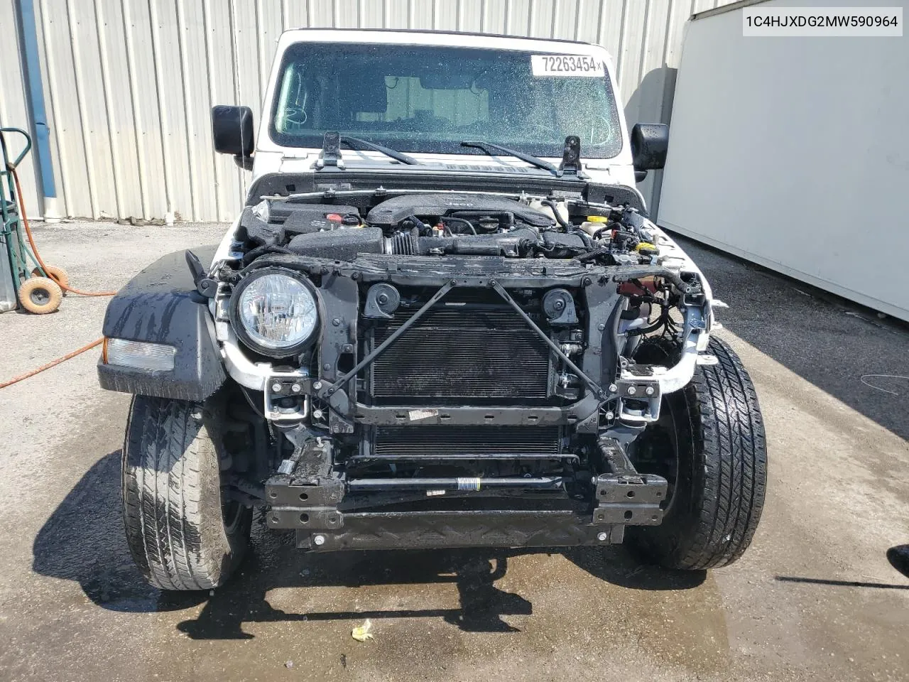 1C4HJXDG2MW590964 2021 Jeep Wrangler Unlimited Sport