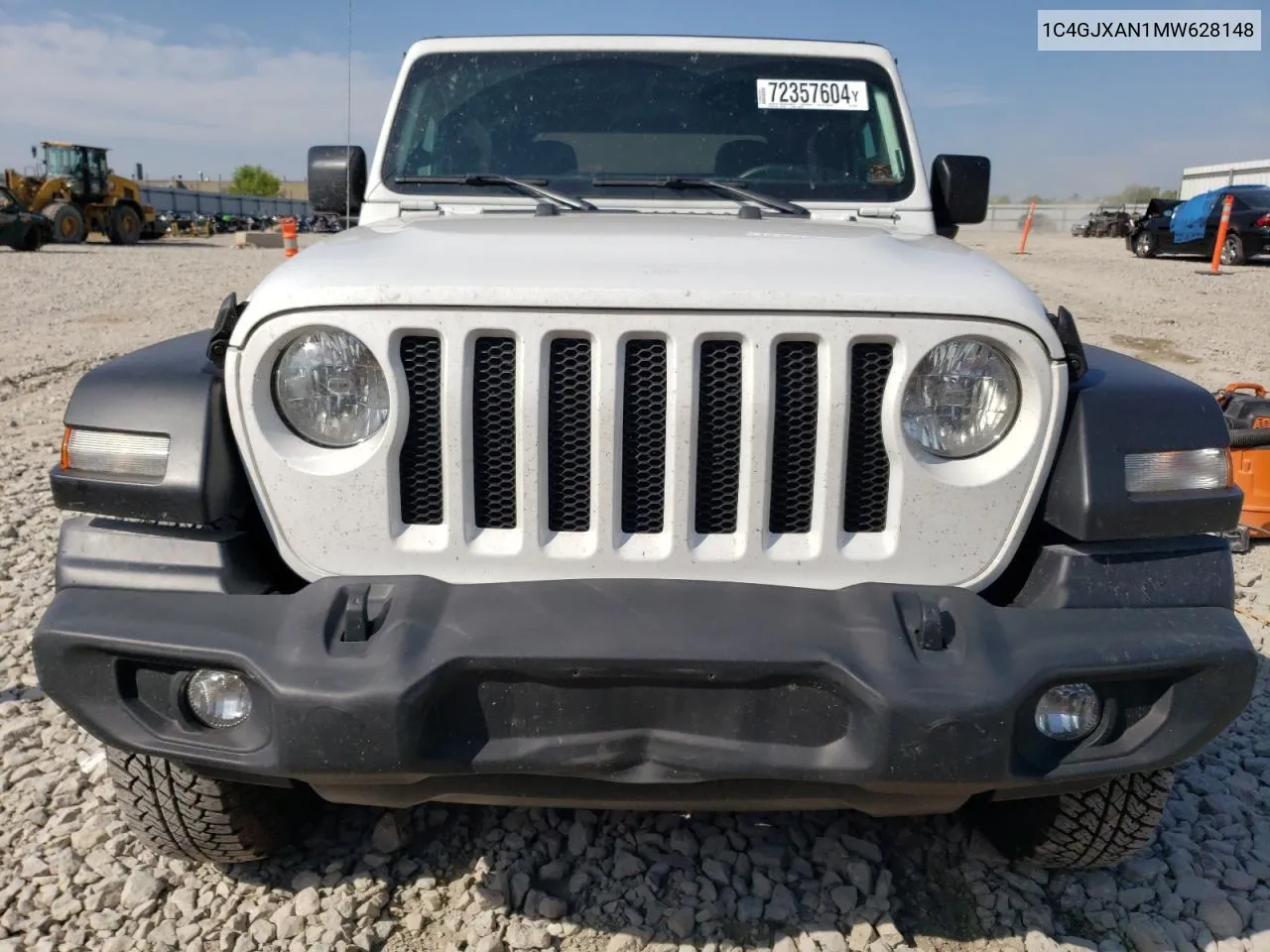 2021 Jeep Wrangler Sport VIN: 1C4GJXAN1MW628148 Lot: 72357604