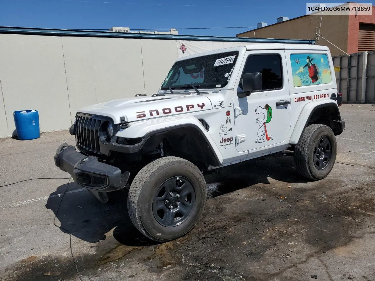 1C4HJXCG6MW713859 2021 Jeep Wrangler Rubicon