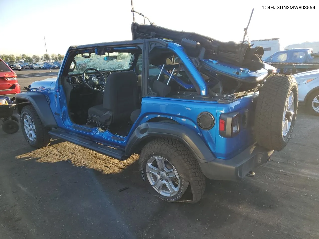 2021 Jeep Wrangler Unlimited Sport VIN: 1C4HJXDN3MW803564 Lot: 72647814