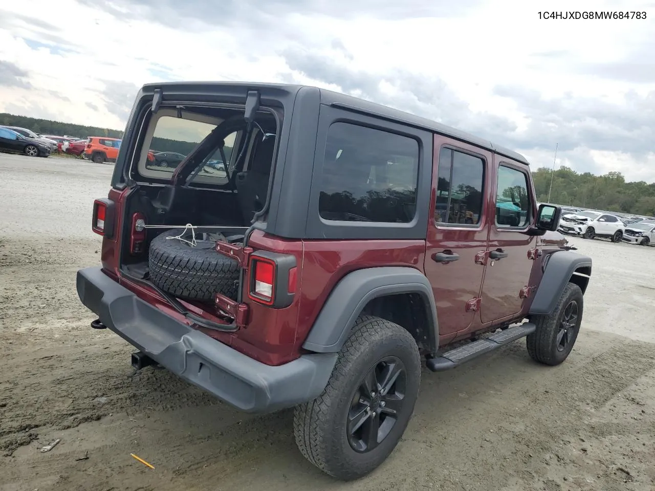 2021 Jeep Wrangler Unlimited Sport VIN: 1C4HJXDG8MW684783 Lot: 72731814