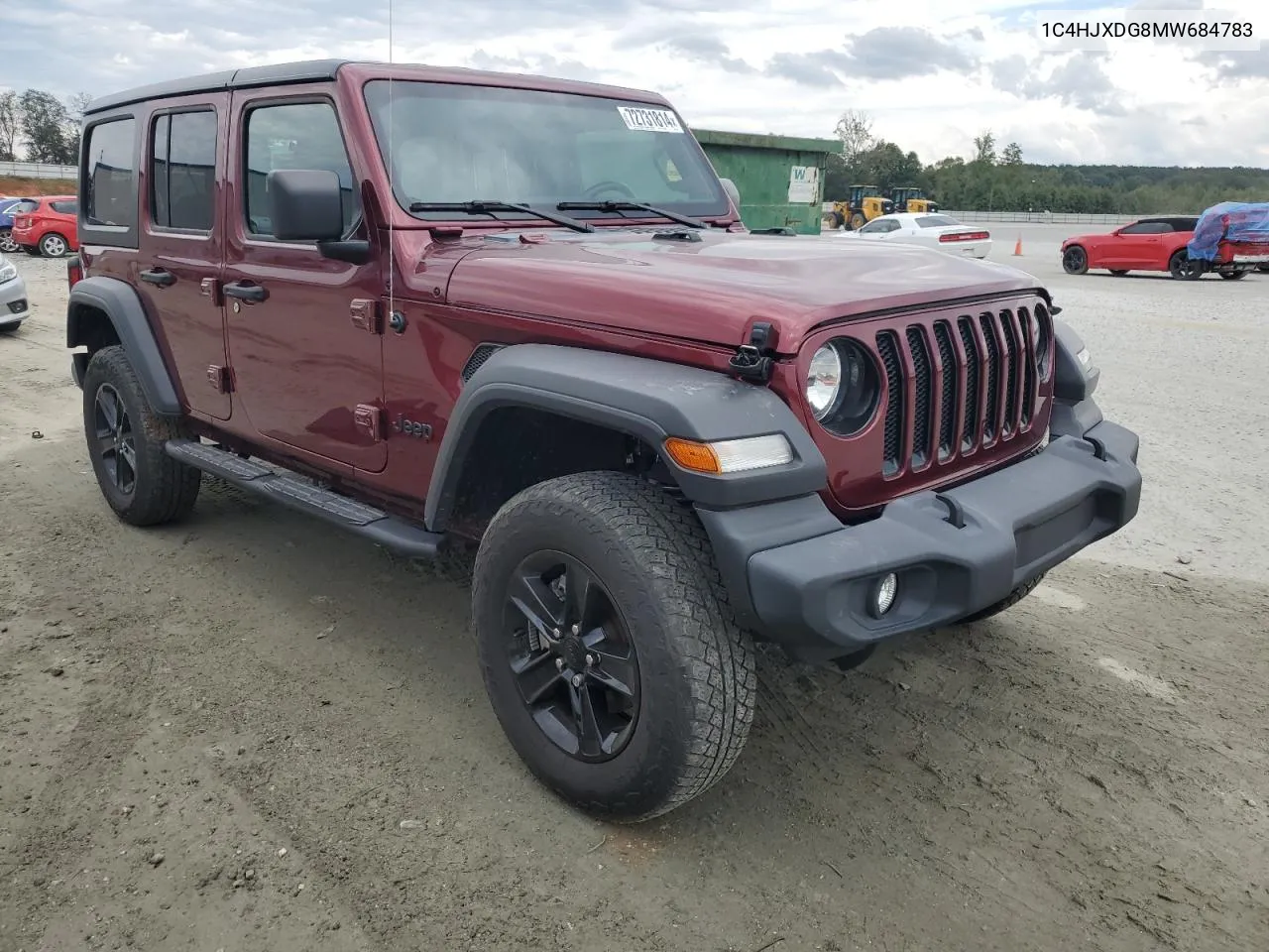 2021 Jeep Wrangler Unlimited Sport VIN: 1C4HJXDG8MW684783 Lot: 72731814