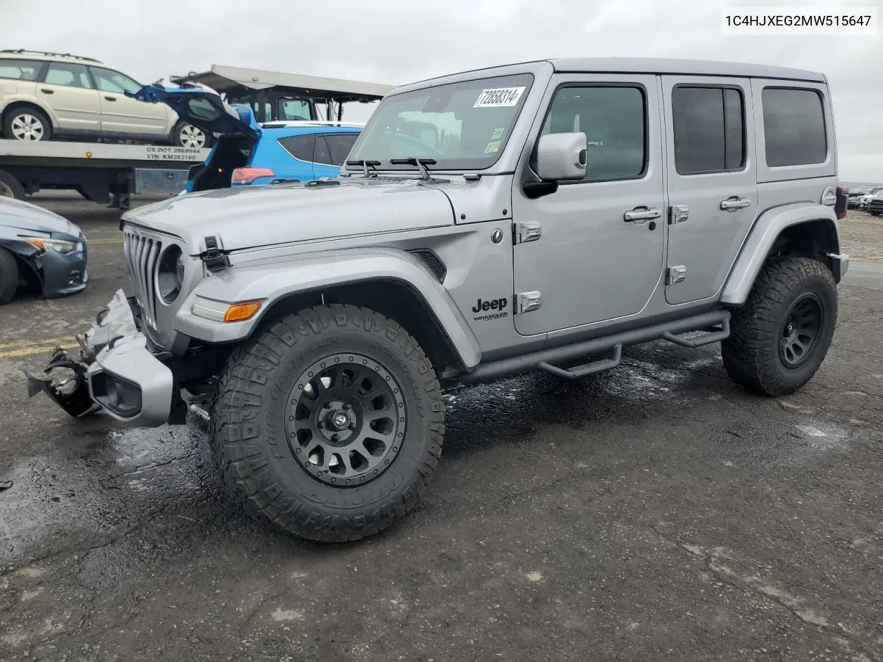 2021 Jeep Wrangler Unlimited Sahara VIN: 1C4HJXEG2MW515647 Lot: 72858314