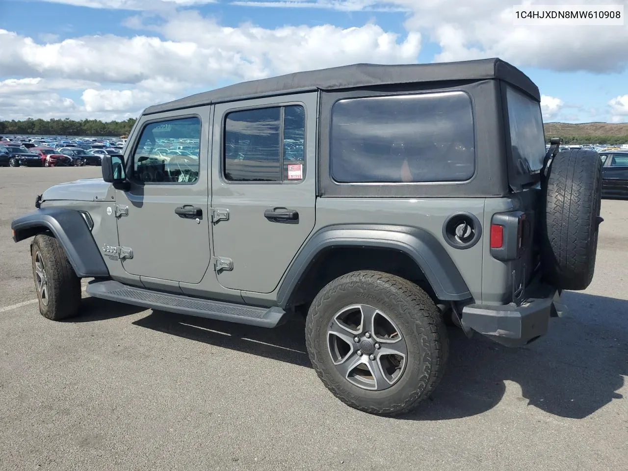 2021 Jeep Wrangler Unlimited Sport VIN: 1C4HJXDN8MW610908 Lot: 72888214