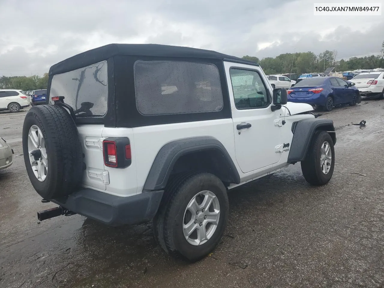 1C4GJXAN7MW849477 2021 Jeep Wrangler Sport