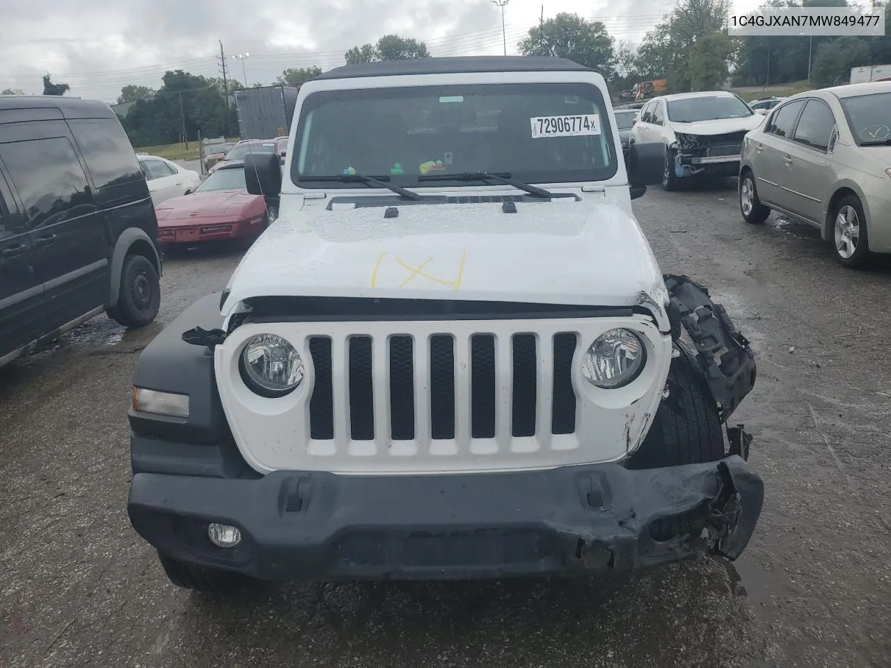 2021 Jeep Wrangler Sport VIN: 1C4GJXAN7MW849477 Lot: 72906774