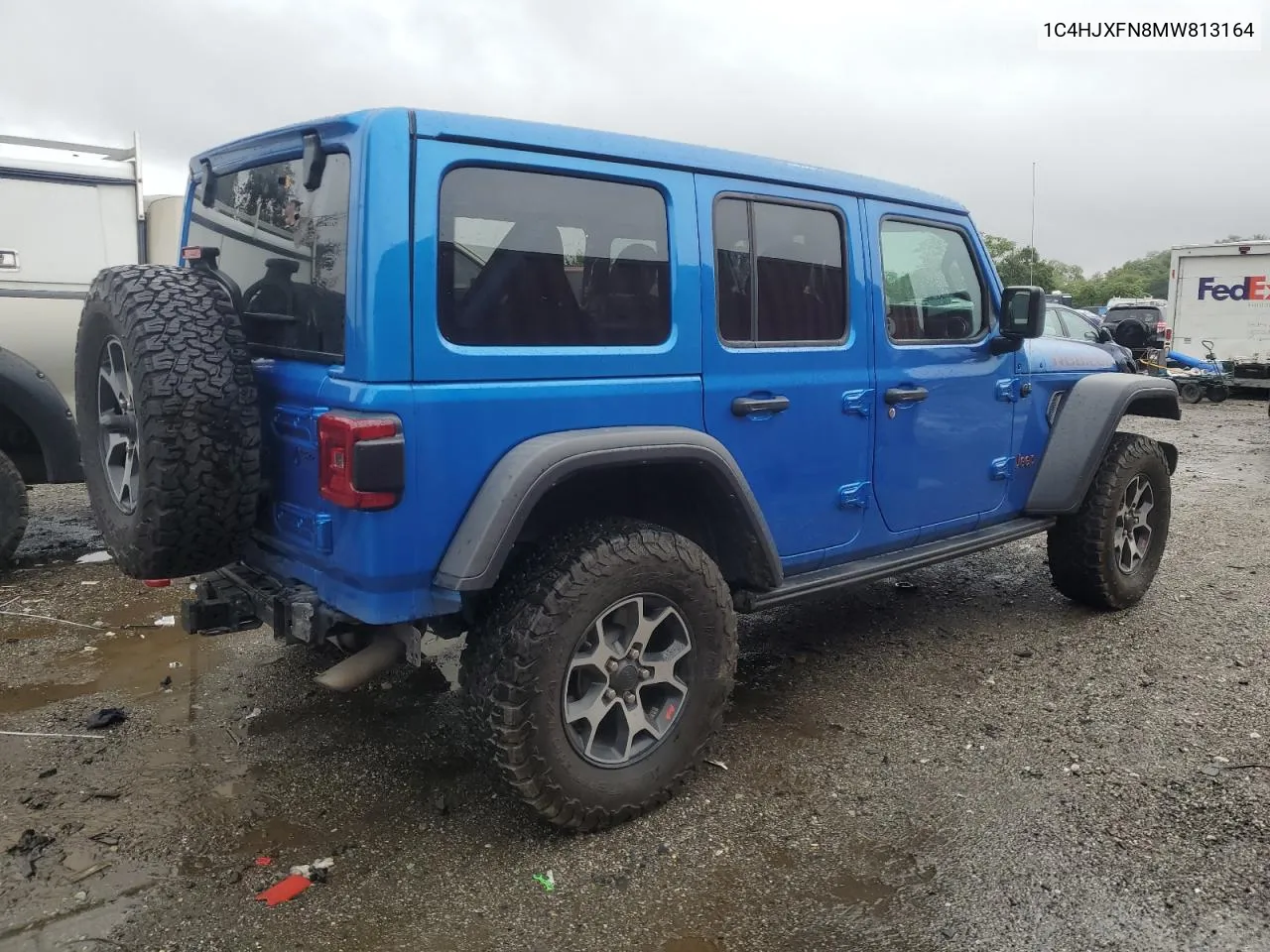 1C4HJXFN8MW813164 2021 Jeep Wrangler Unlimited Rubicon