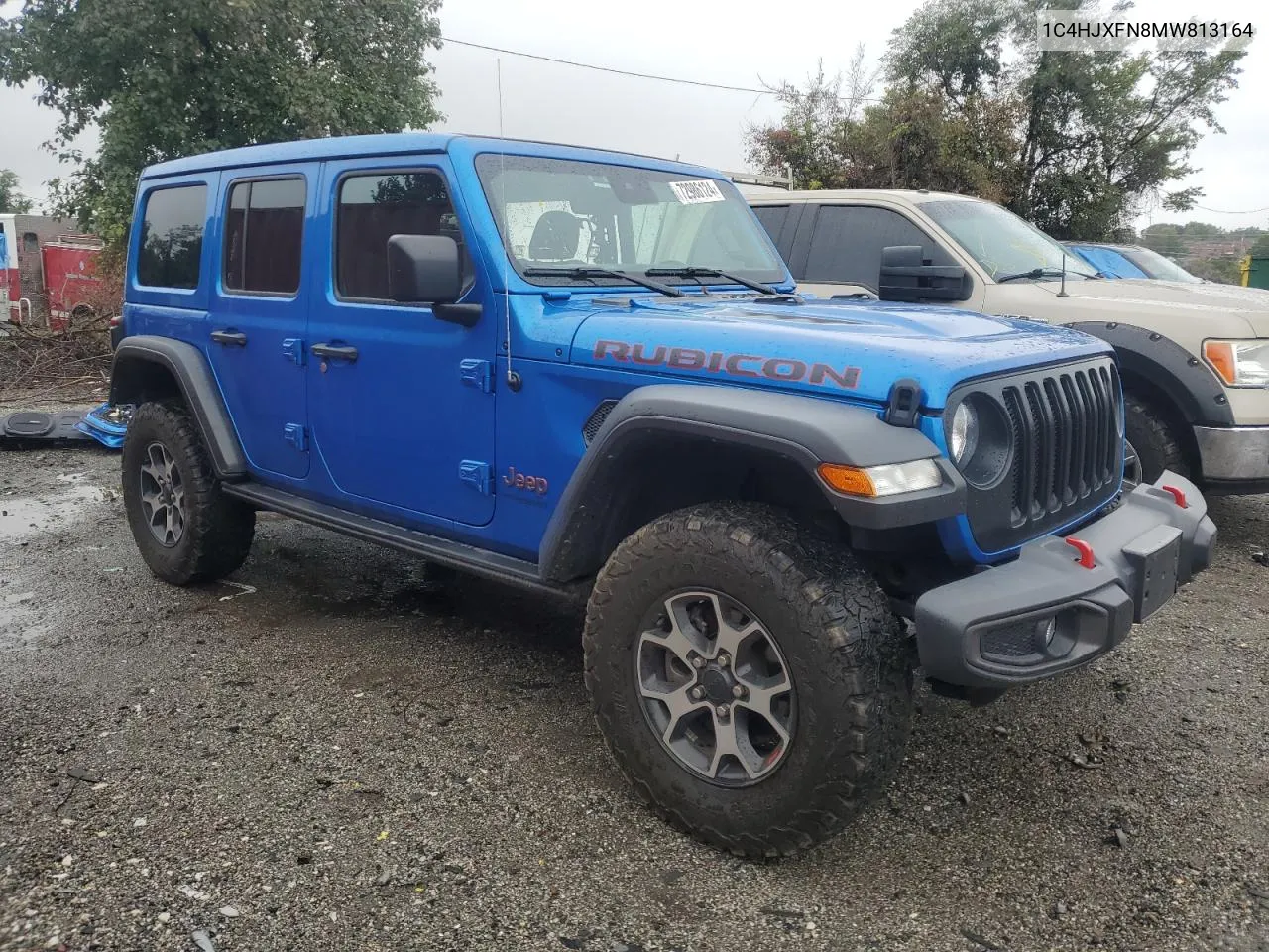 1C4HJXFN8MW813164 2021 Jeep Wrangler Unlimited Rubicon