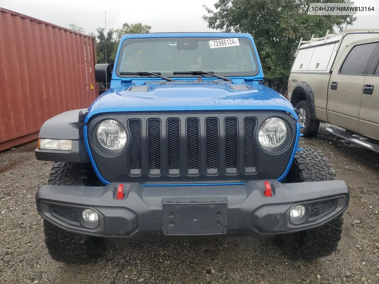 2021 Jeep Wrangler Unlimited Rubicon VIN: 1C4HJXFN8MW813164 Lot: 72986124