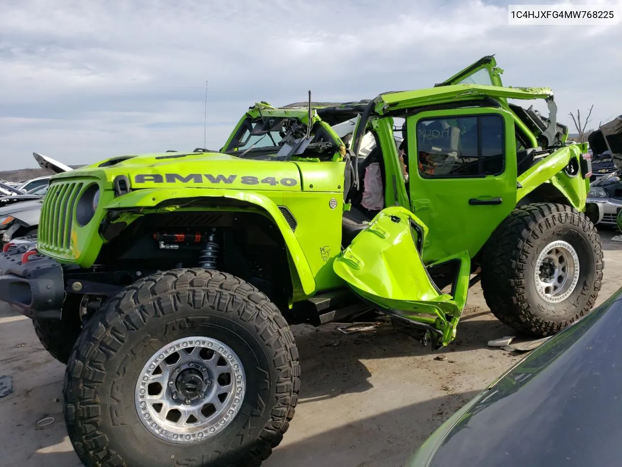 2021 Jeep Wrangler Unlimited Rubicon VIN: 1C4HJXFG4MW768225 Lot: 73014122