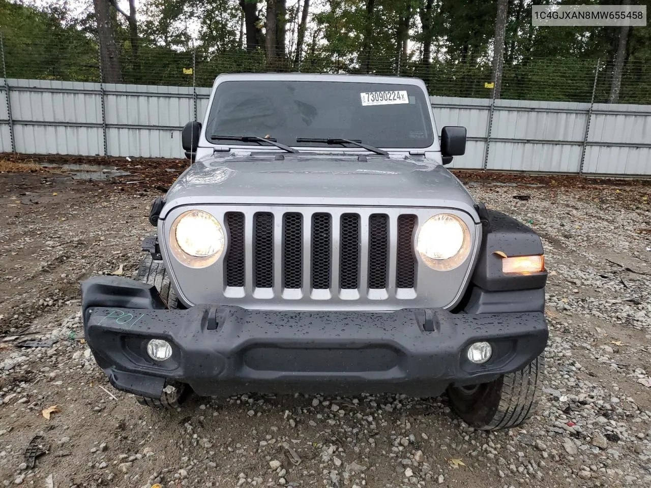 2021 Jeep Wrangler Sport VIN: 1C4GJXAN8MW655458 Lot: 73090224