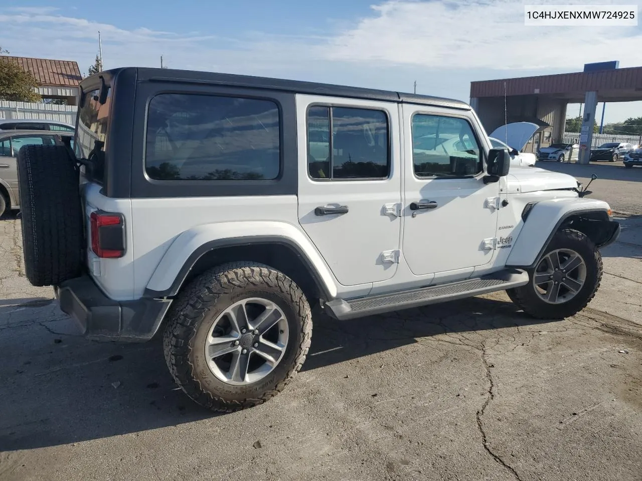 2021 Jeep Wrangler Unlimited Sahara VIN: 1C4HJXENXMW724925 Lot: 73147674