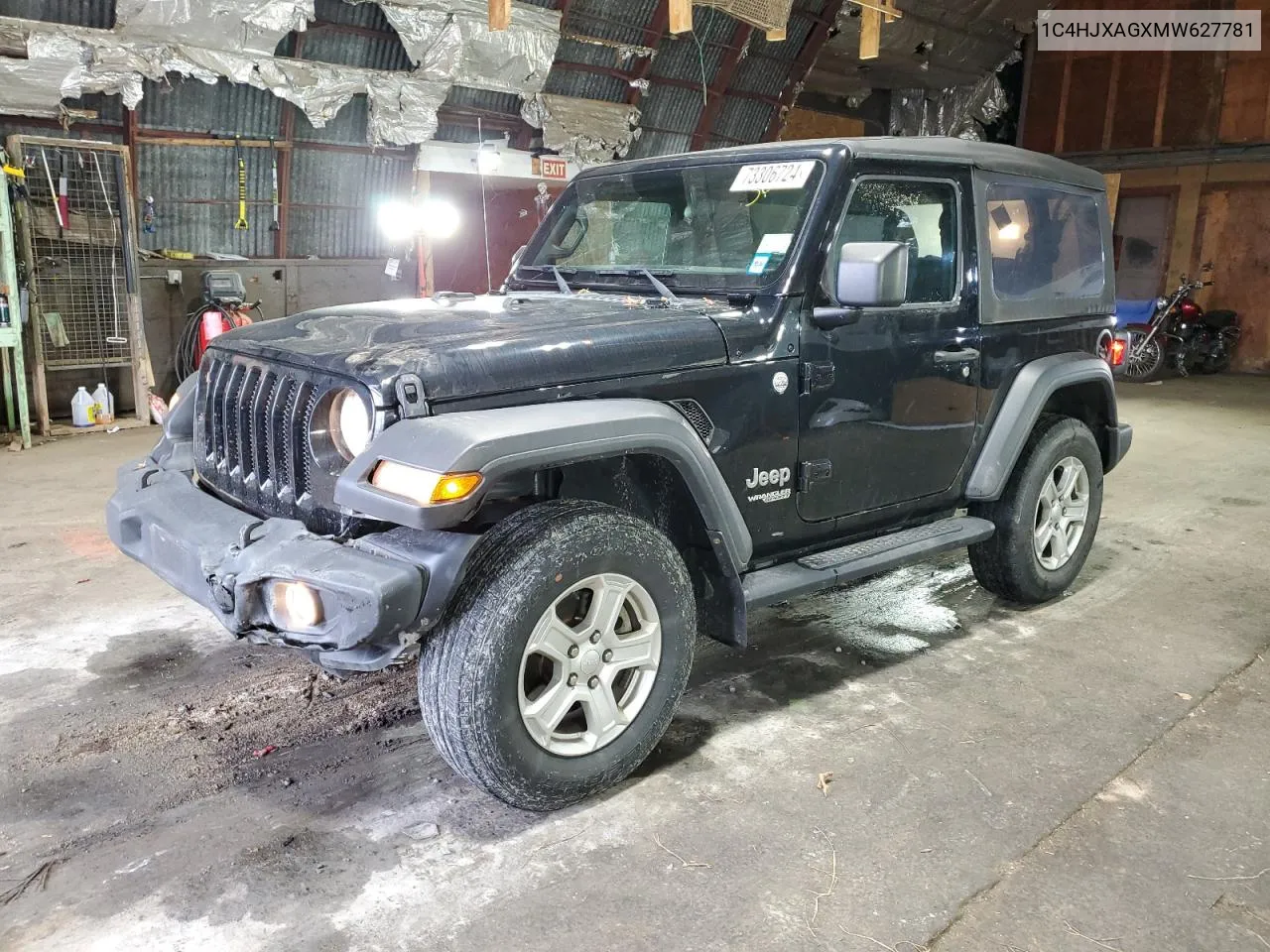 1C4HJXAGXMW627781 2021 Jeep Wrangler Sport