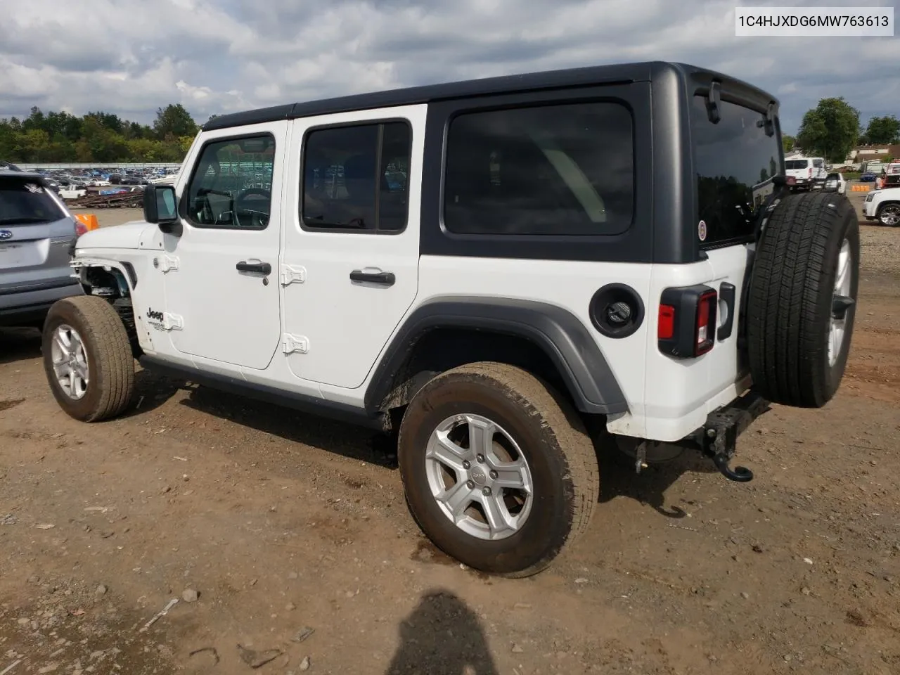 2021 Jeep Wrangler Unlimited Sport VIN: 1C4HJXDG6MW763613 Lot: 73336334