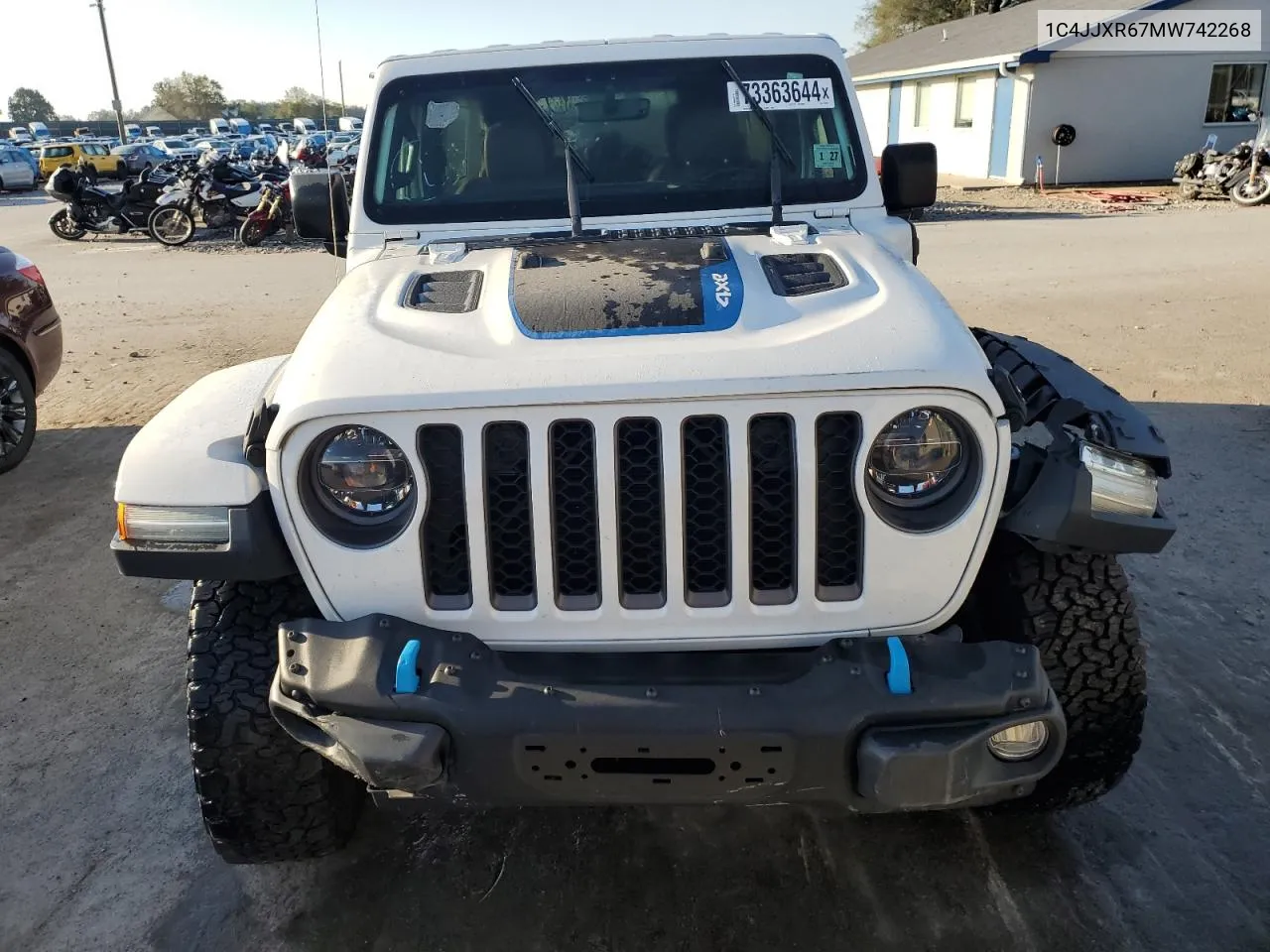 2021 Jeep Wrangler Unlimited Rubicon 4Xe VIN: 1C4JJXR67MW742268 Lot: 73363644