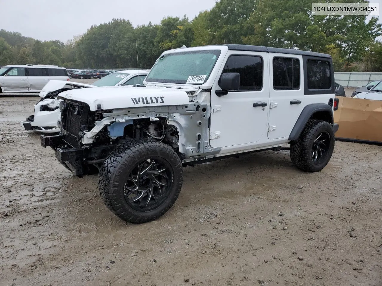 2021 Jeep Wrangler Unlimited Sport VIN: 1C4HJXDN1MW734051 Lot: 73427364