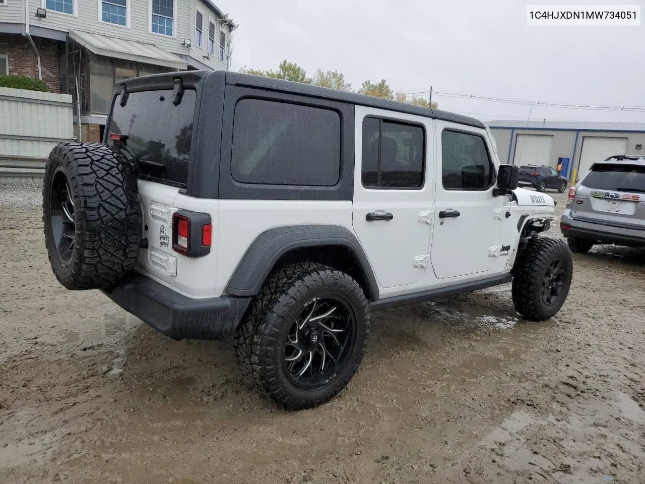 2021 Jeep Wrangler Unlimited Sport VIN: 1C4HJXDN1MW734051 Lot: 73427364