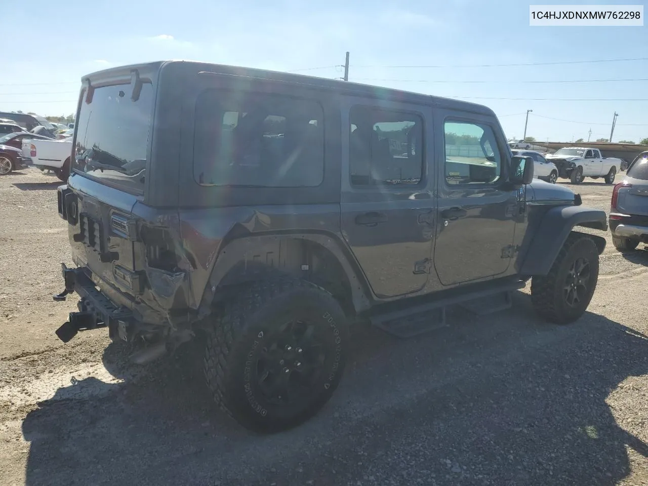 2021 Jeep Wrangler Unlimited Sport VIN: 1C4HJXDNXMW762298 Lot: 73435164