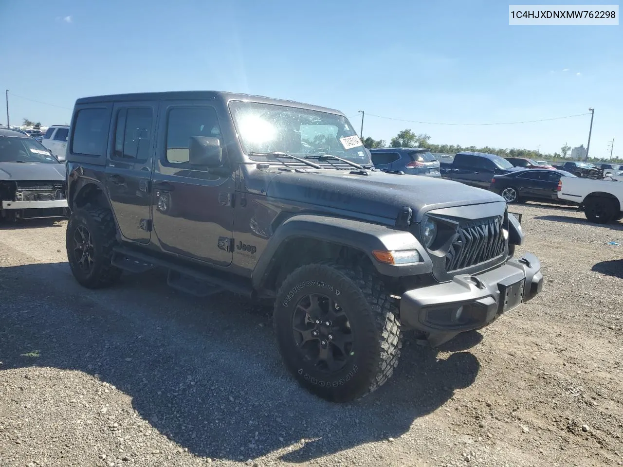 2021 Jeep Wrangler Unlimited Sport VIN: 1C4HJXDNXMW762298 Lot: 73435164