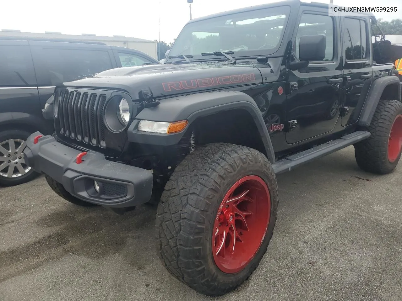 2021 Jeep Wrangler Unlimited Rubicon VIN: 1C4HJXFN3MW599295 Lot: 73641324