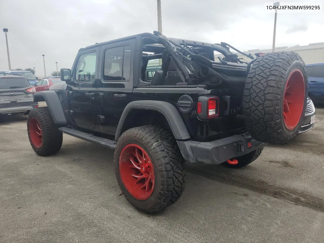 2021 Jeep Wrangler Unlimited Rubicon VIN: 1C4HJXFN3MW599295 Lot: 73641324