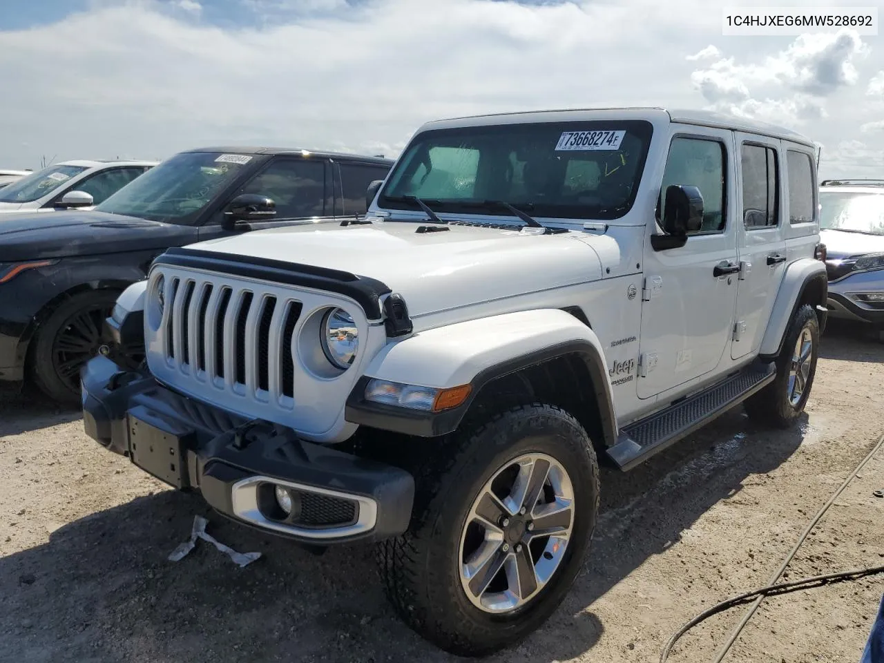 2021 Jeep Wrangler Unlimited Sahara VIN: 1C4HJXEG6MW528692 Lot: 73668274