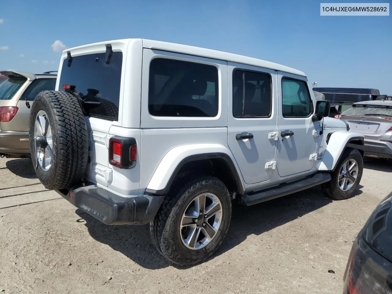 2021 Jeep Wrangler Unlimited Sahara VIN: 1C4HJXEG6MW528692 Lot: 73668274