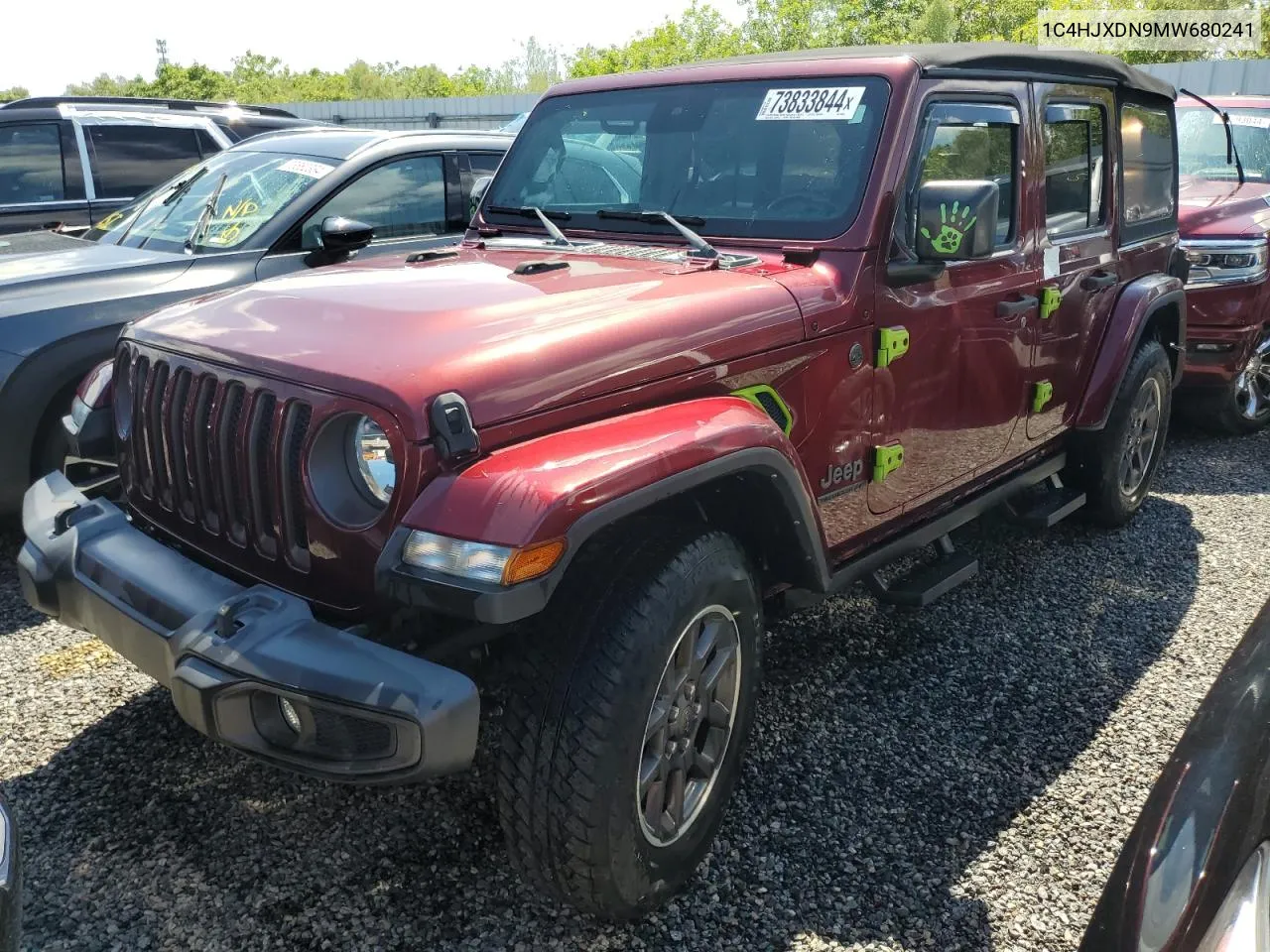 2021 Jeep Wrangler Unlimited Sport VIN: 1C4HJXDN9MW680241 Lot: 73833844