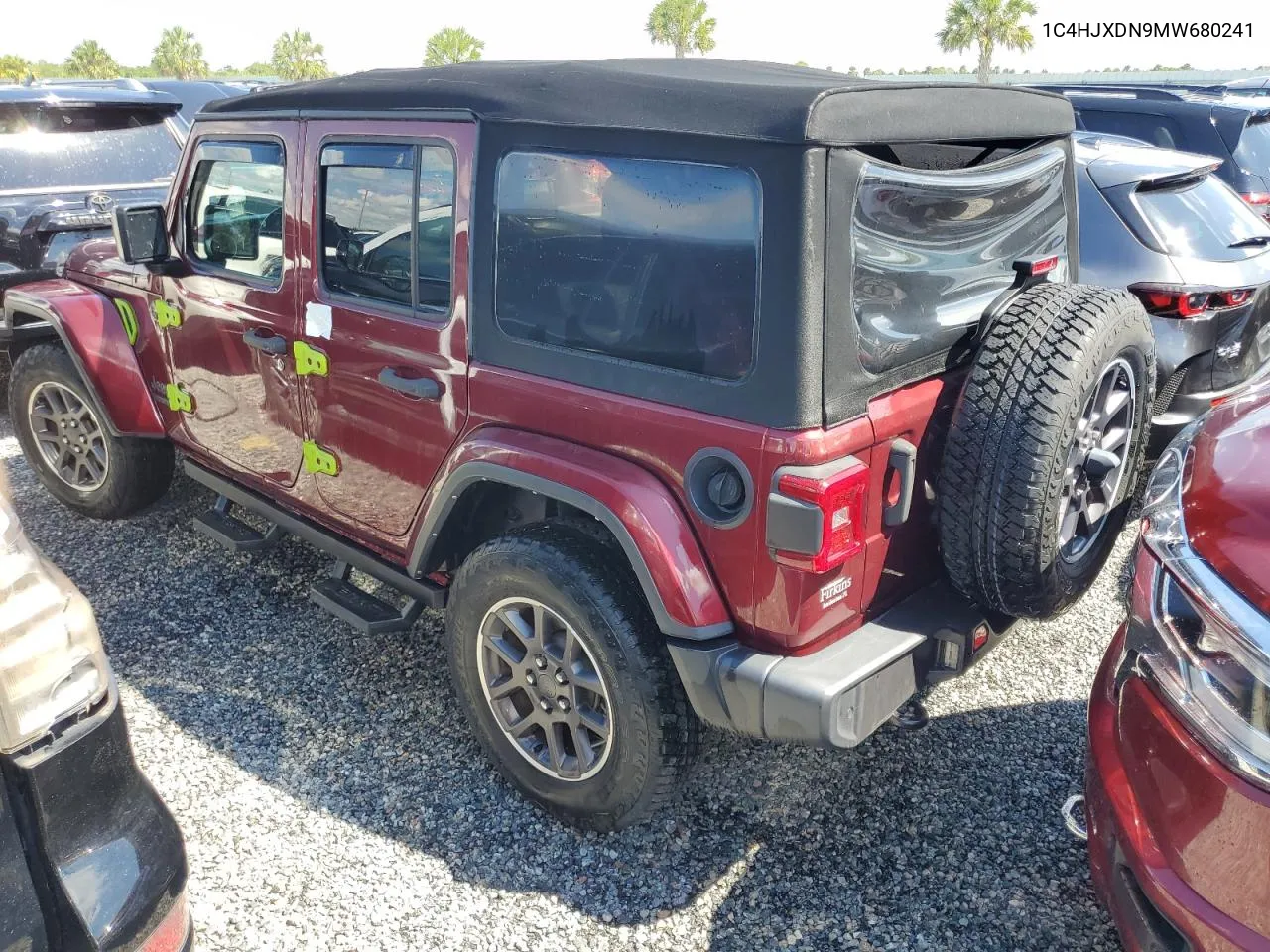 2021 Jeep Wrangler Unlimited Sport VIN: 1C4HJXDN9MW680241 Lot: 73833844