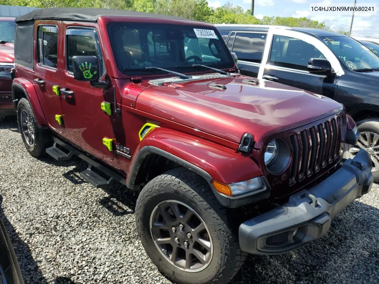 2021 Jeep Wrangler Unlimited Sport VIN: 1C4HJXDN9MW680241 Lot: 73833844