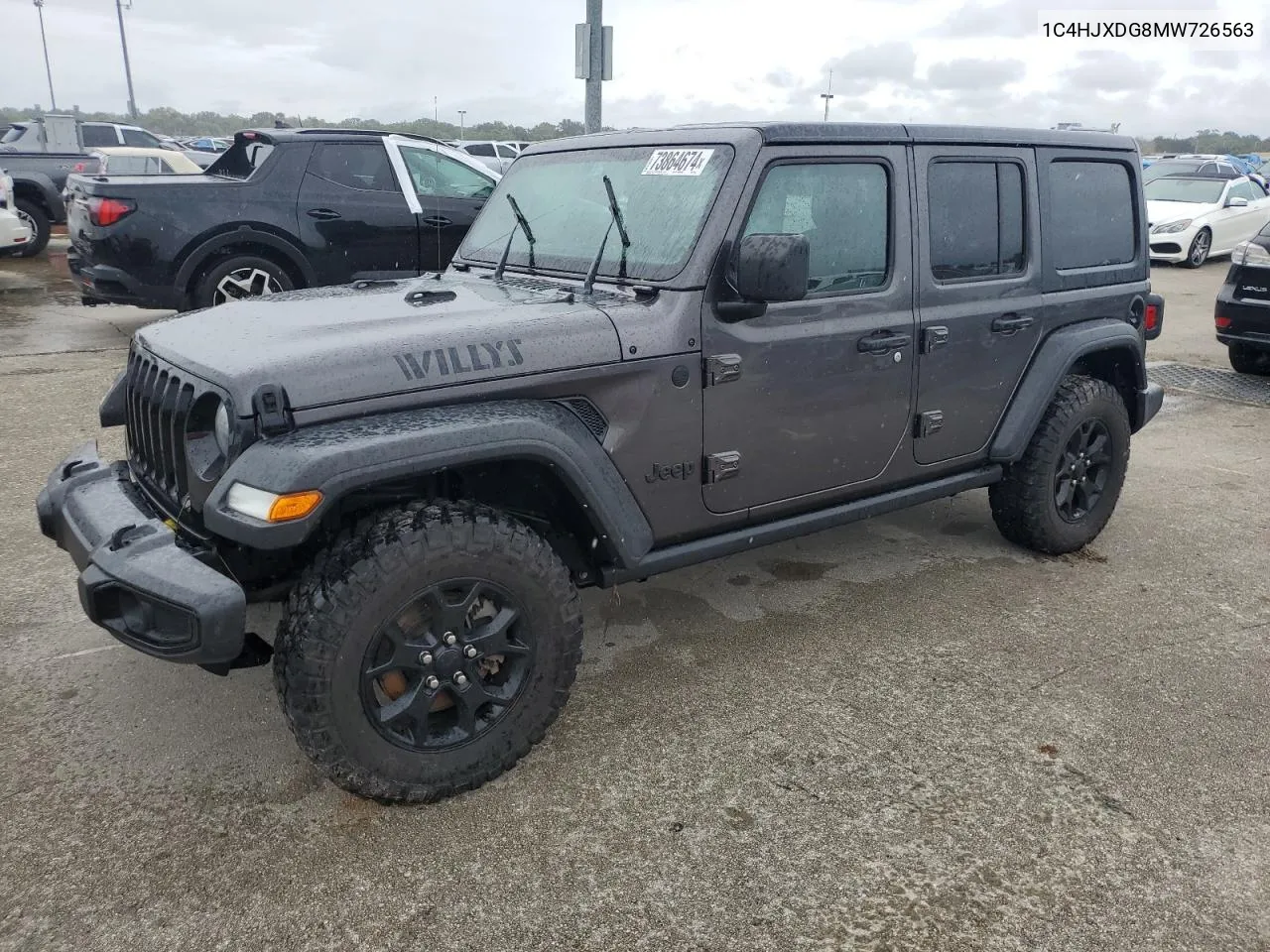 2021 Jeep Wrangler Unlimited Sport VIN: 1C4HJXDG8MW726563 Lot: 73864674