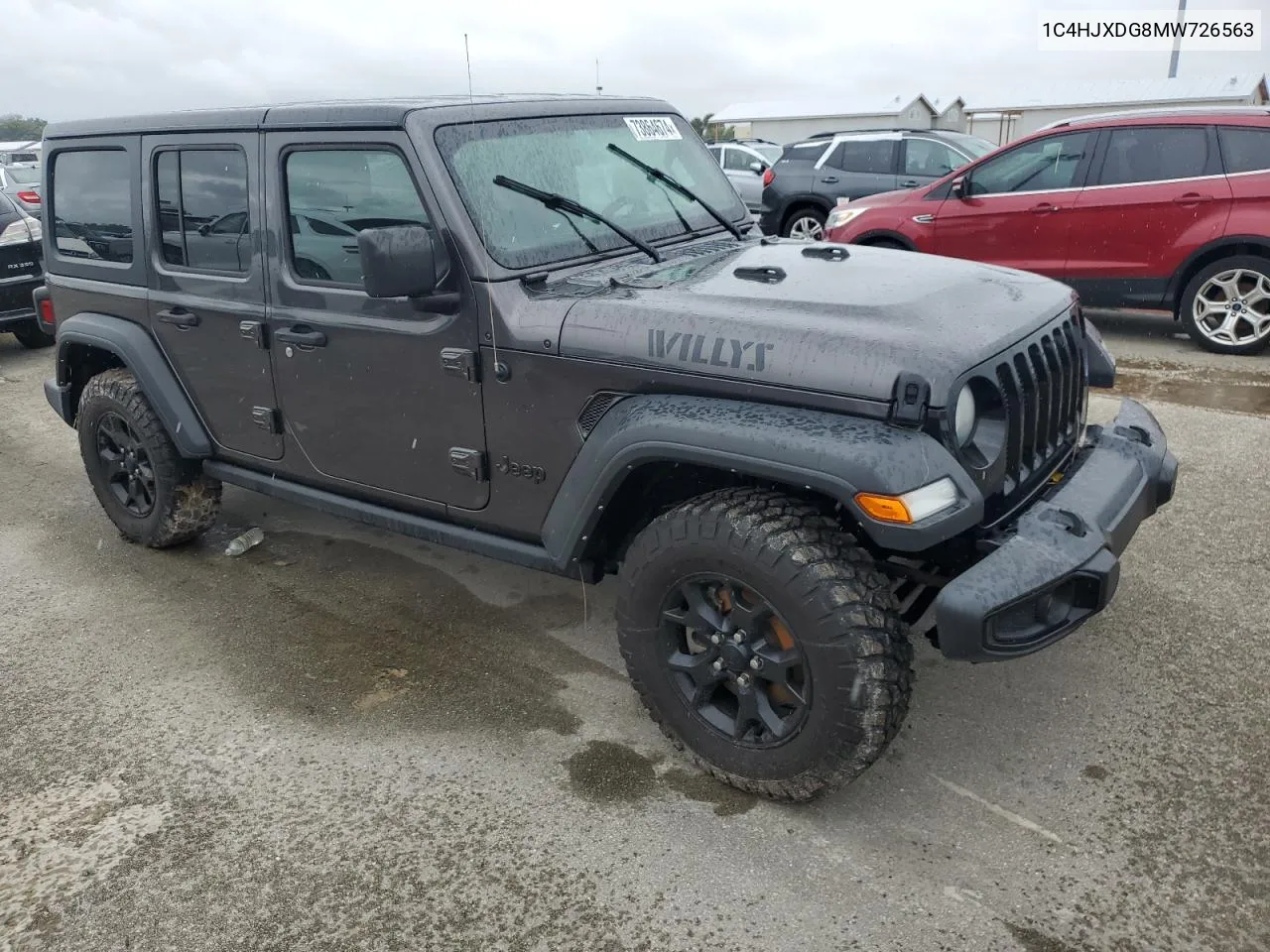 2021 Jeep Wrangler Unlimited Sport VIN: 1C4HJXDG8MW726563 Lot: 73864674