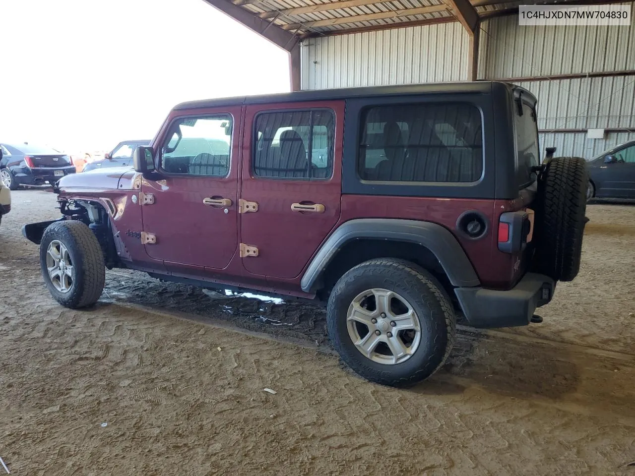 2021 Jeep Wrangler Unlimited Sport VIN: 1C4HJXDN7MW704830 Lot: 74022564