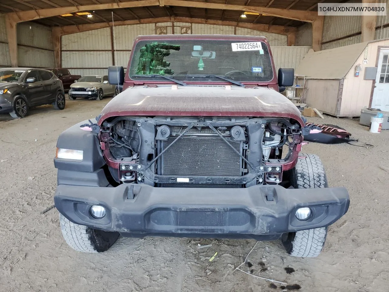 2021 Jeep Wrangler Unlimited Sport VIN: 1C4HJXDN7MW704830 Lot: 74022564