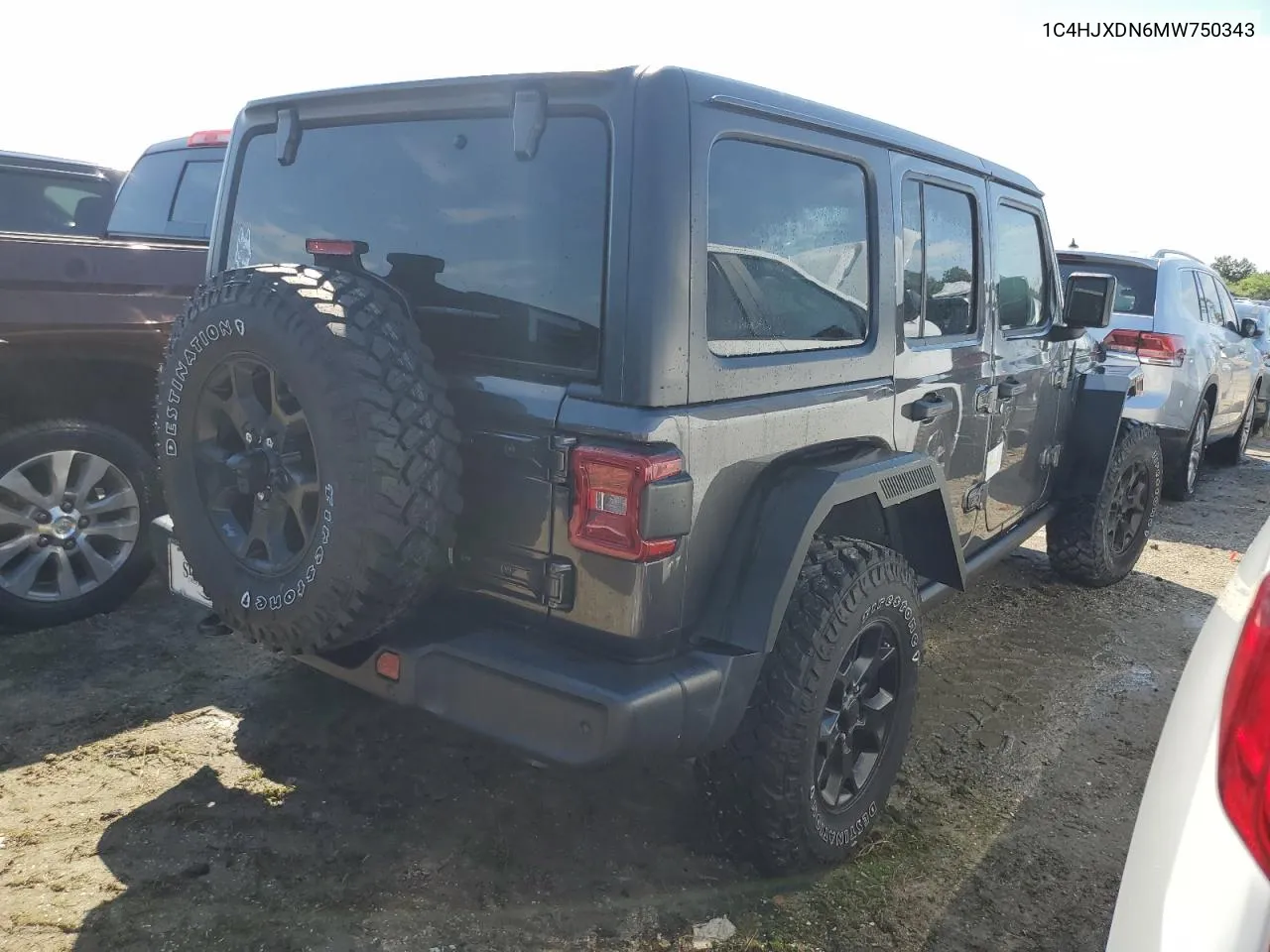 2021 Jeep Wrangler Unlimited Sport VIN: 1C4HJXDN6MW750343 Lot: 74031844