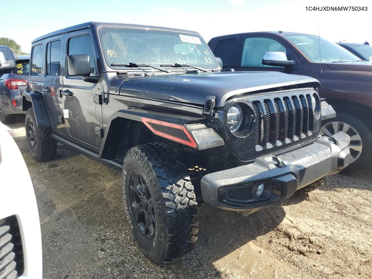 2021 Jeep Wrangler Unlimited Sport VIN: 1C4HJXDN6MW750343 Lot: 74031844