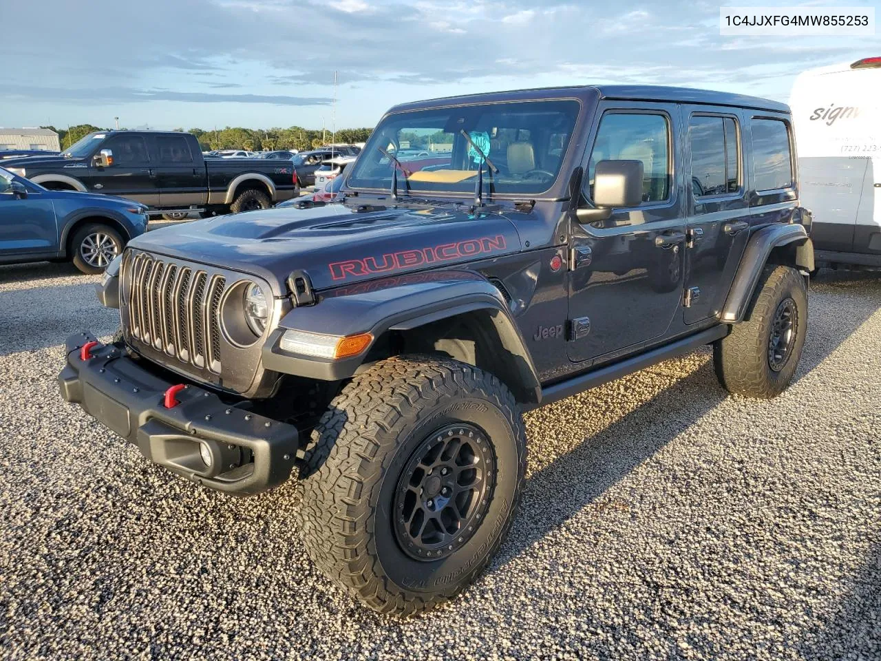 2021 Jeep Wrangler Unlimited Rubicon VIN: 1C4JJXFG4MW855253 Lot: 74120304