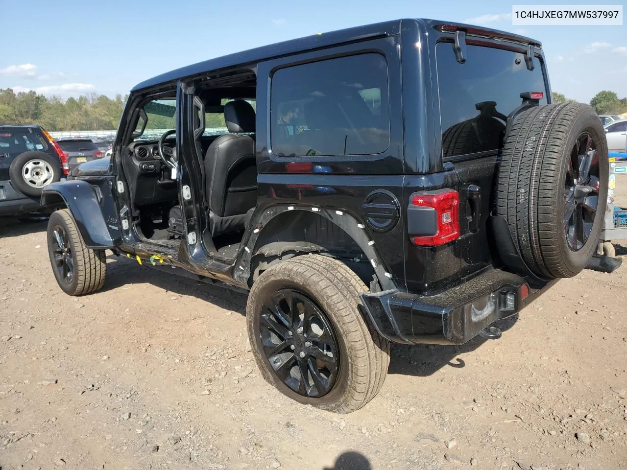 2021 Jeep Wrangler Unlimited Sahara VIN: 1C4HJXEG7MW537997 Lot: 74322054