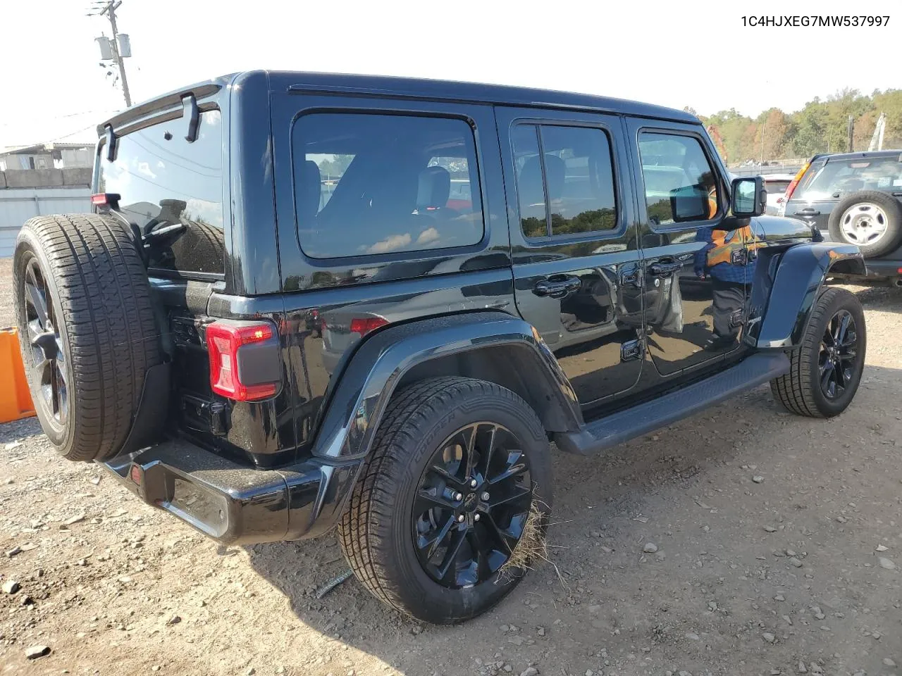 2021 Jeep Wrangler Unlimited Sahara VIN: 1C4HJXEG7MW537997 Lot: 74322054