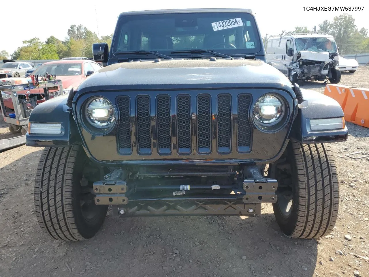 2021 Jeep Wrangler Unlimited Sahara VIN: 1C4HJXEG7MW537997 Lot: 74322054