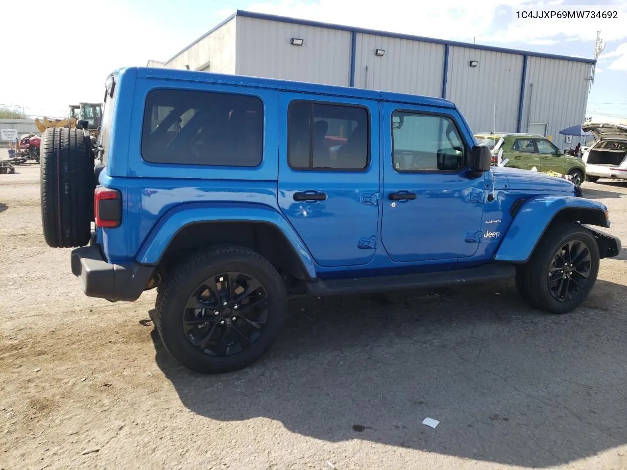 2021 Jeep Wrangler Unlimited Sahara 4Xe VIN: 1C4JJXP69MW734692 Lot: 74395434