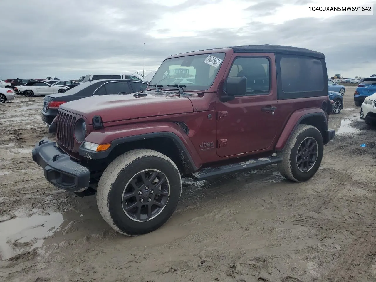 2021 Jeep Wrangler Sport VIN: 1C4GJXAN5MW691642 Lot: 74515994