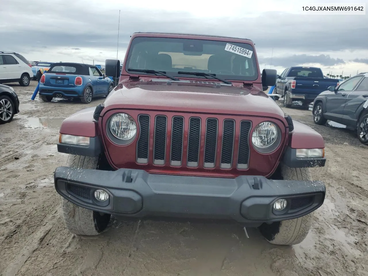 2021 Jeep Wrangler Sport VIN: 1C4GJXAN5MW691642 Lot: 74515994