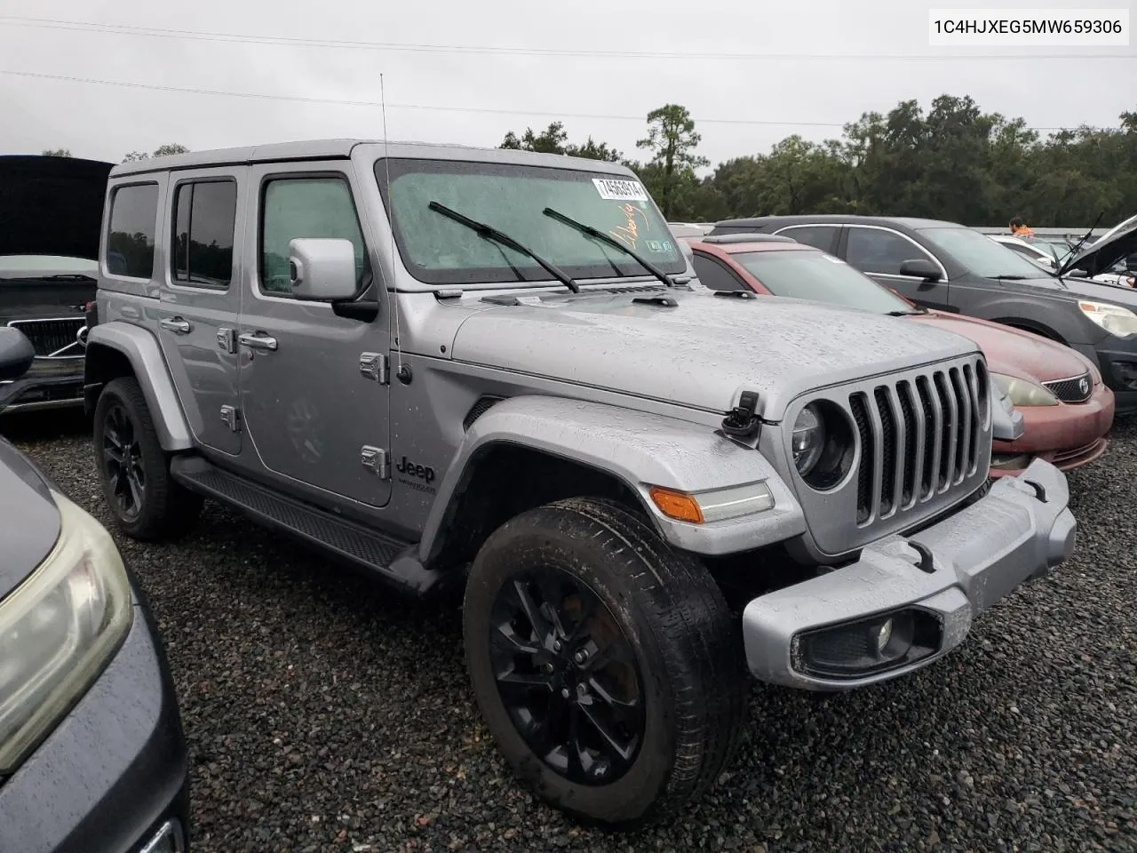 2021 Jeep Wrangler Unlimited Sahara VIN: 1C4HJXEG5MW659306 Lot: 74563914