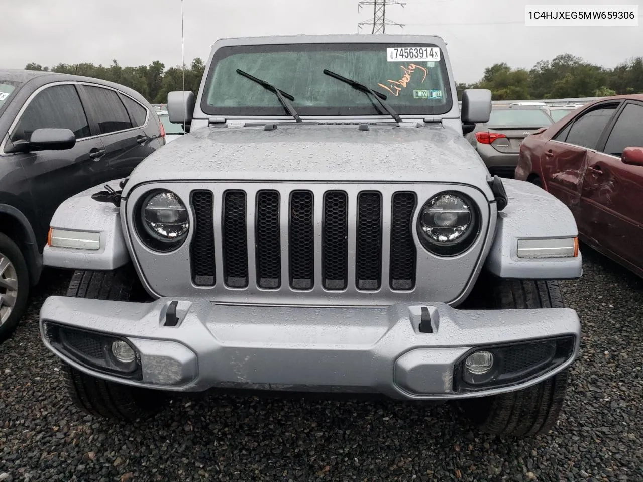 2021 Jeep Wrangler Unlimited Sahara VIN: 1C4HJXEG5MW659306 Lot: 74563914